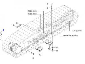 81EL-20300 履帶總成 韓國(guó)現(xiàn)代原廠