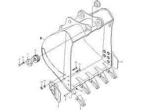 R225LC-9T鏟斗/韓國(guó)現(xiàn)代挖掘機(jī)正品配件
